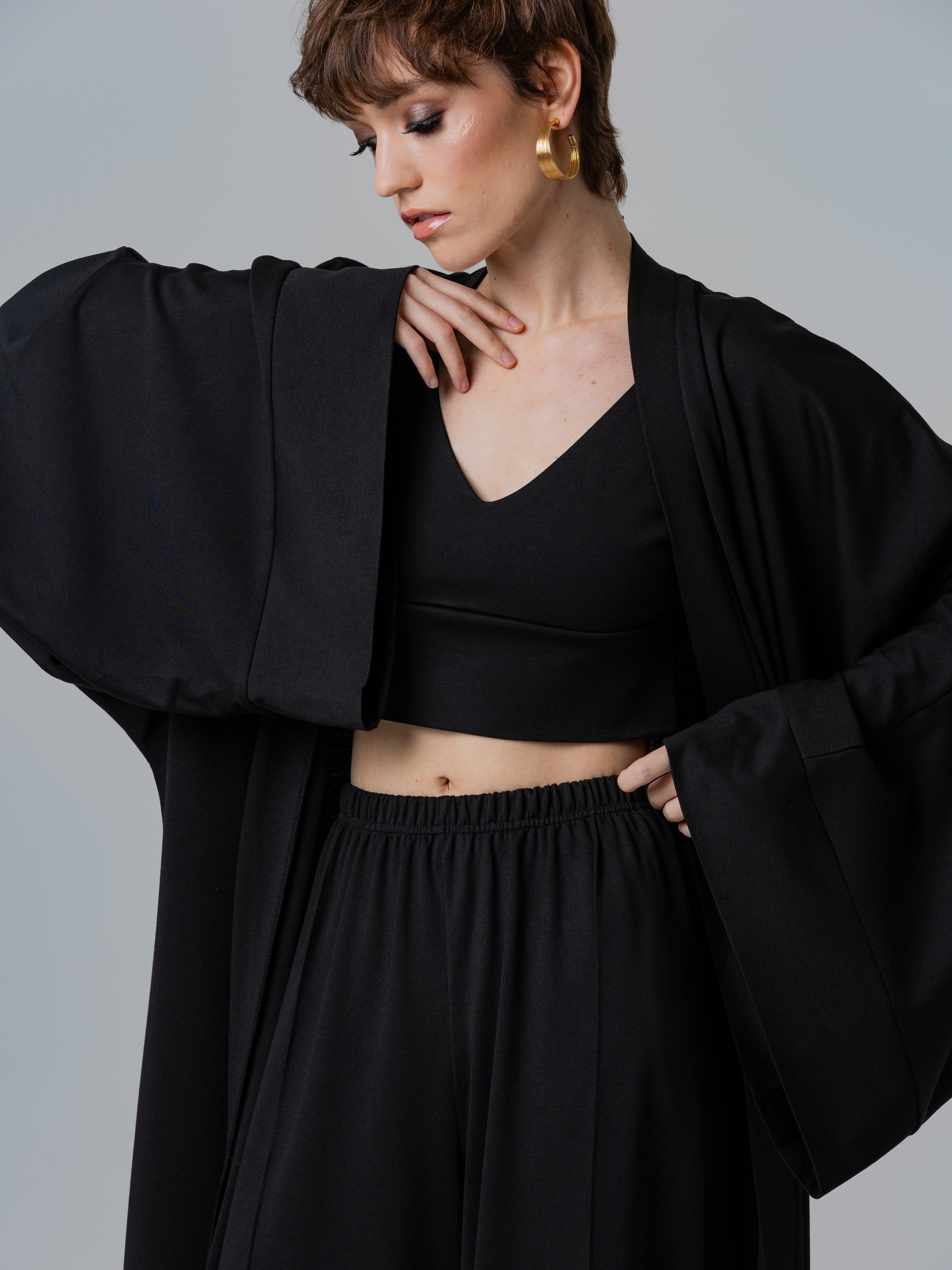 Black crop top