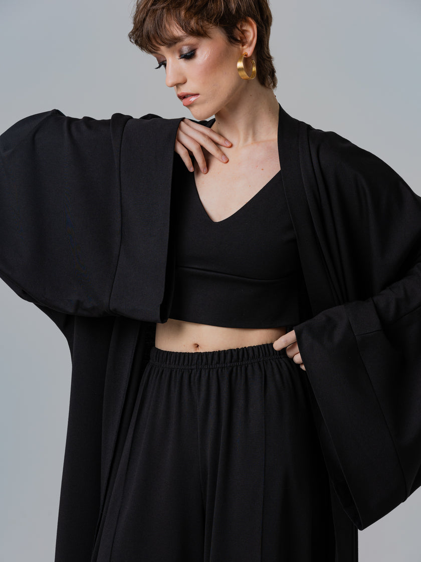 Black crop top