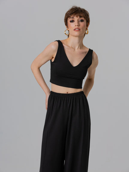 Black crop top