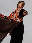 Oversized Red Patterned Robe