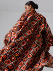 Oversized Red Patterned Robe