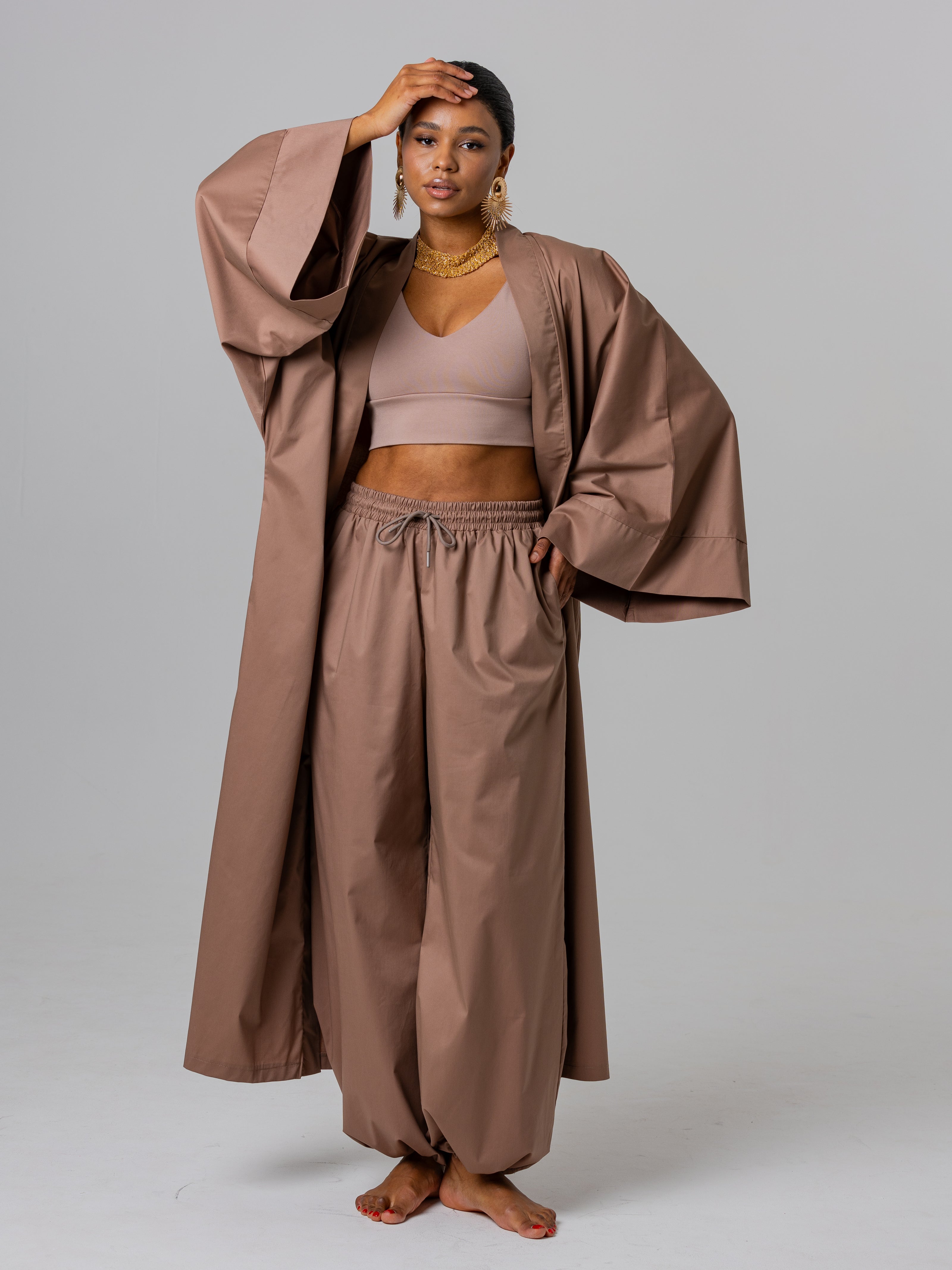Beige crop top