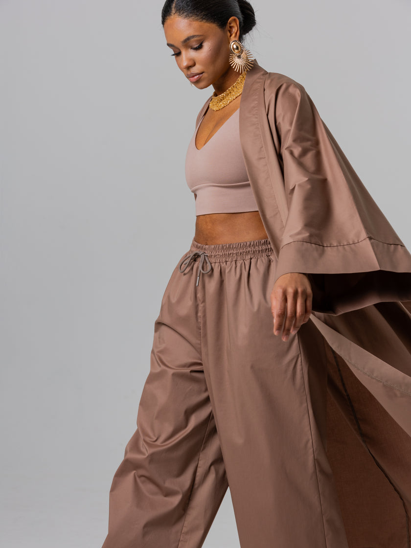 Beige crop top