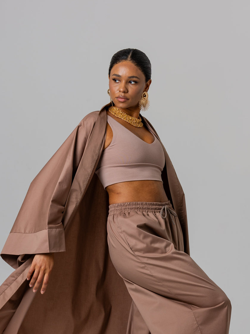 Beige crop top