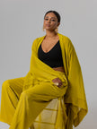 An elegant satin kimono set