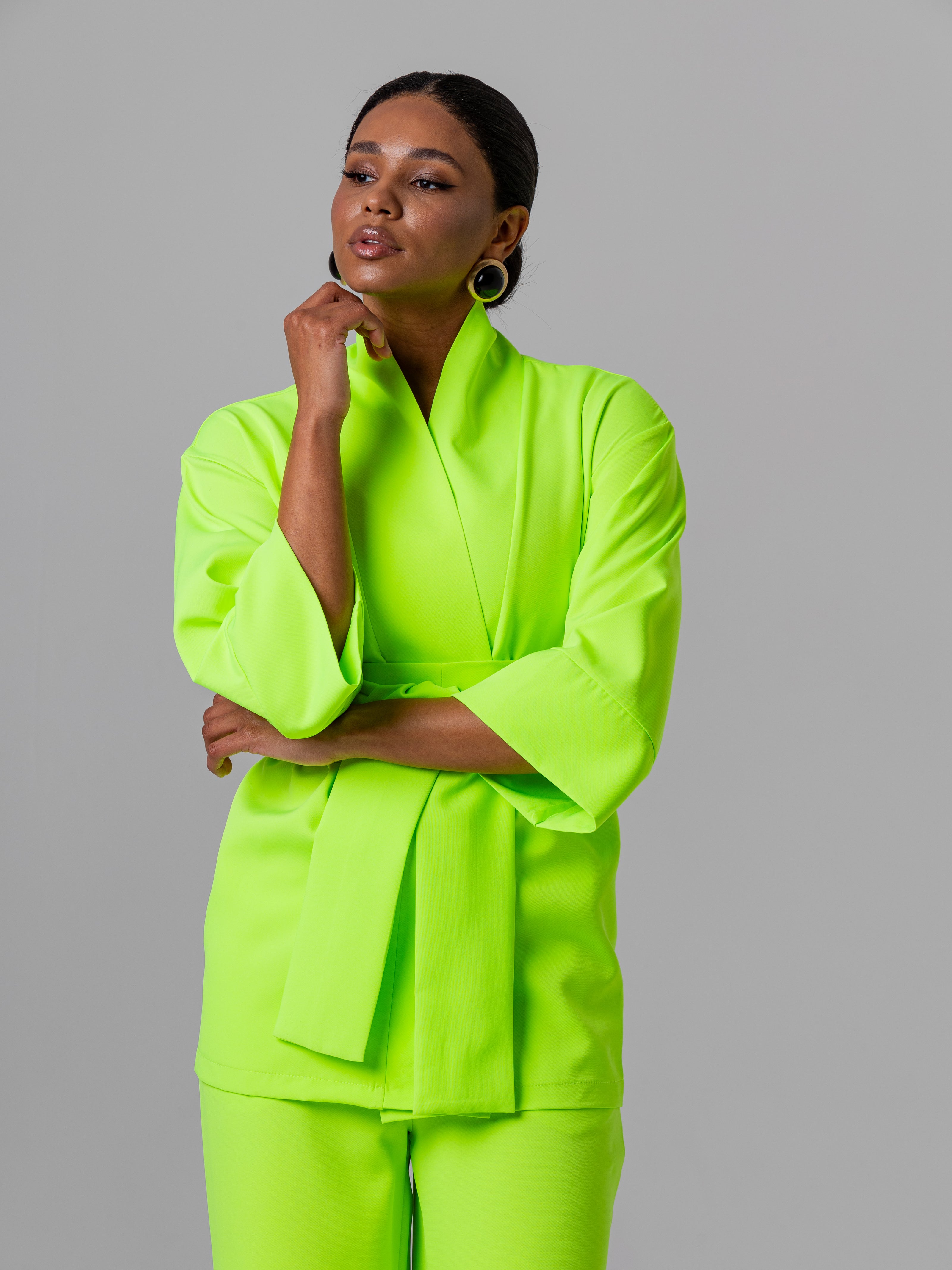 Kimono Set Electric Lime Set