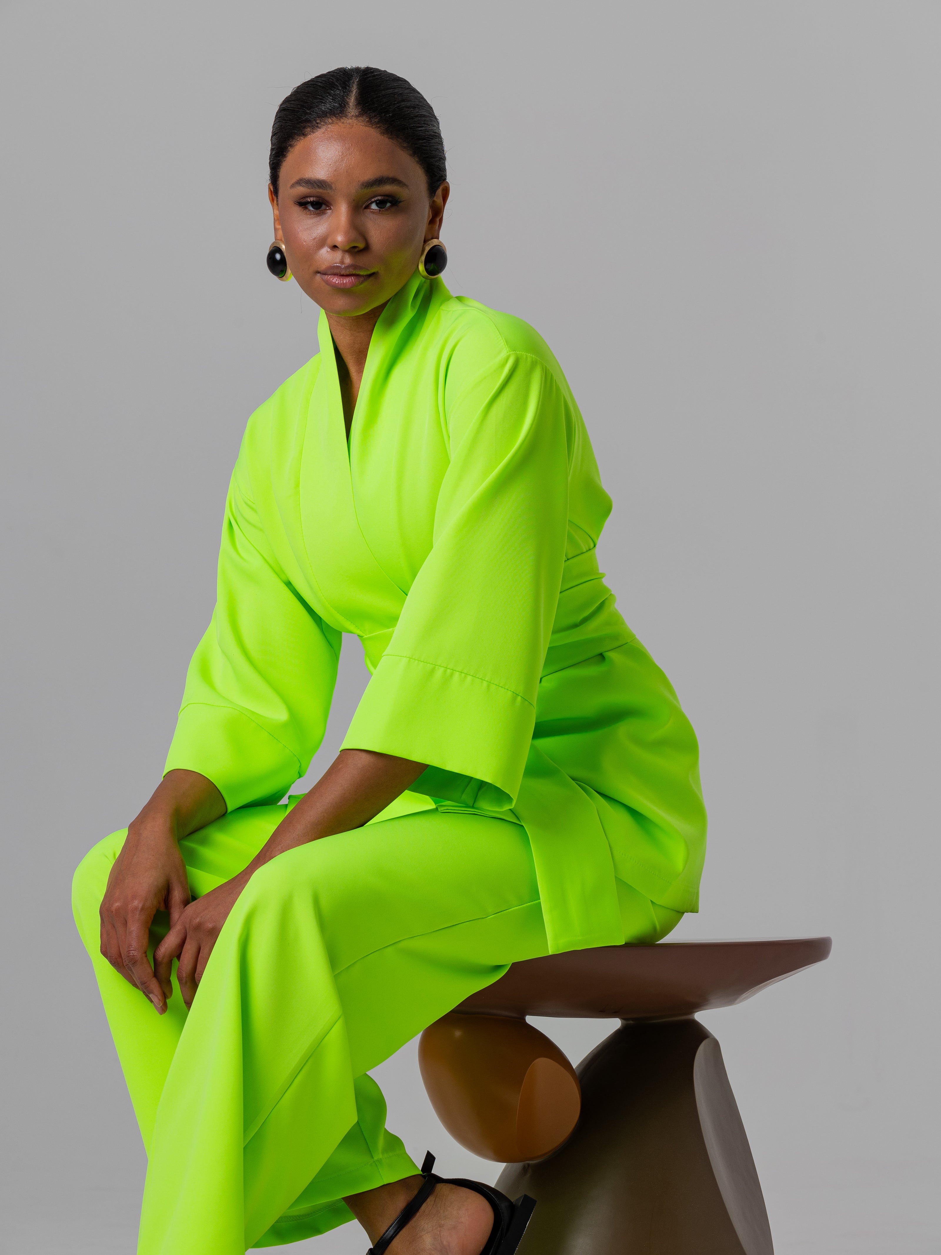 Kimono Set Electric Lime Set
