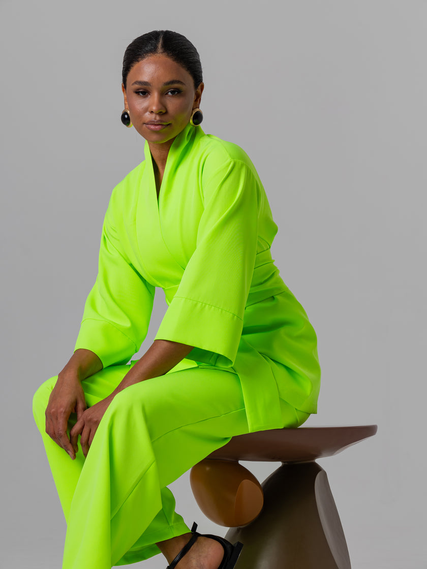 Kimono Set Electric Lime Set